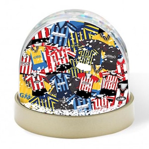 Brentford Retro Kit Mash Snow Globe Classic Kits Xmas Decoration Great Bees Fans Gift