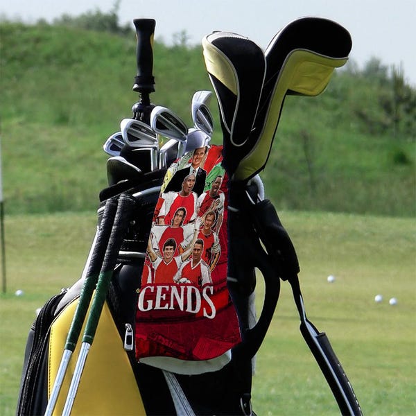 Arsenal Legends Golf Towel Top Quality Great Gift Unofficial Perfect Gift For Gunners Fans Made in The UK