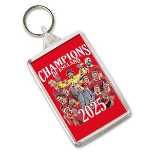 Liverpool Champions Of England 2025 | Sleutelhanger Sleutelhanger Sleutelhanger | Kousvuller kerstcadeau voor fans van Liverpool | Keuze uit ontwerpen