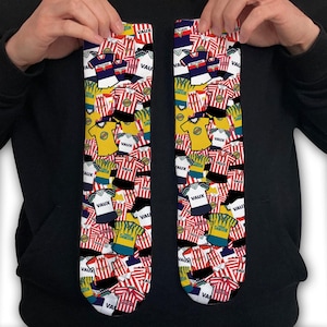 Sunderland Retro Shirt Classic Kits Mash Up Bedruckte Socken Tolles Weihnachtsgeschenk Mackems Inoffizielle