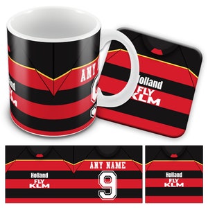 QPR Away 1989 Retro Shirt Kit Tazza personalizzata Tazza e set di sottobicchieri Ottimo regalo di Natale Aggiungi qualsiasi nome e numero