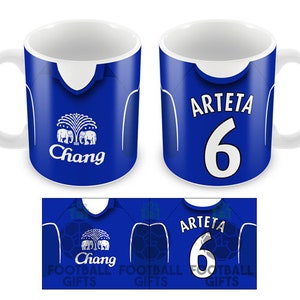 Everton Retro Shirt Classic Kits Mug Cup Choice Of Kits Top Quality Mug Great Christmas Gift Everton Unofficial