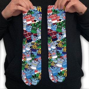 Coventry Retro Shirt Classic Kits Mash Up Printed Socks Great Christmas Gift City Sky Blues Etc Unofficial