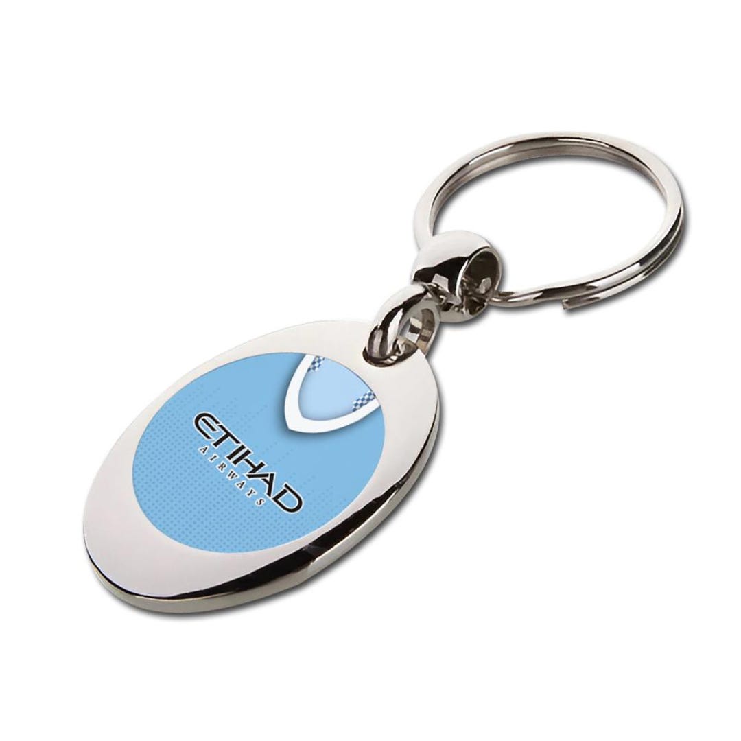 Man City Metal Trolley Coin Key Ring Key Chain Retro Choice of ...