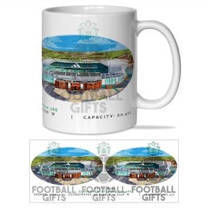 Celtic Around The Grounds Celtic Park Water Colour Mug Cup Top Quality Stadium Mug Great Christmas Gift Celtic Fans Unofficial