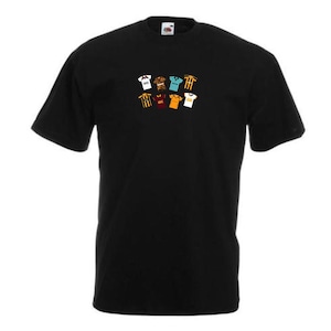 Hull City Retro Kits Black T-Shirt Tshirt Tee | Great Gift For Tigers Fans | Choice Of Sizes | Retro T-shirts Tee