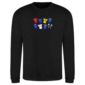 Chesterfield Retro Kits Black Jumper Top | Great Gift For Fans | Printed In The UK | Spireites Fans Jumper Classic Kits