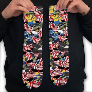 Brentford Retro Shirt Classic Kits Mash Up Printed Socks Great Christmas Gift Bees Unofficial
