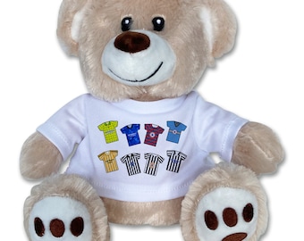 Newcastle Utd Retro Shirt Classic Kits Teddy Bear Soft Toy Great Christmas Gift Newcastle Utd Toon Unofficial