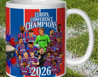 Crystal Palace Europa Conference Champions 2026 Mug Cup Top Quality Great Palace Fans Mug Gift Football Gifts