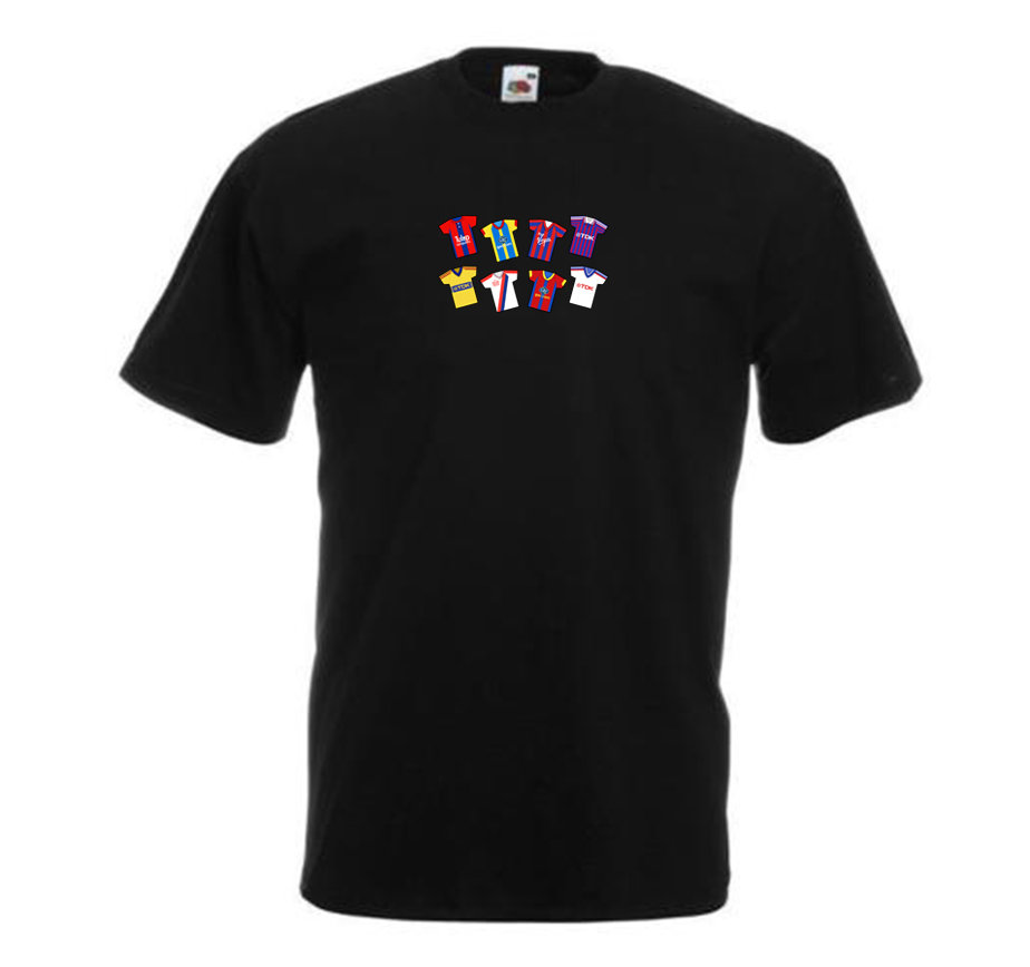 Palace Retro Kits Black T-Shirt Tshirt Tee | Great Gift For Fans | Choice Of Sizes | Retro T-shirts Crystal Etc Tee
