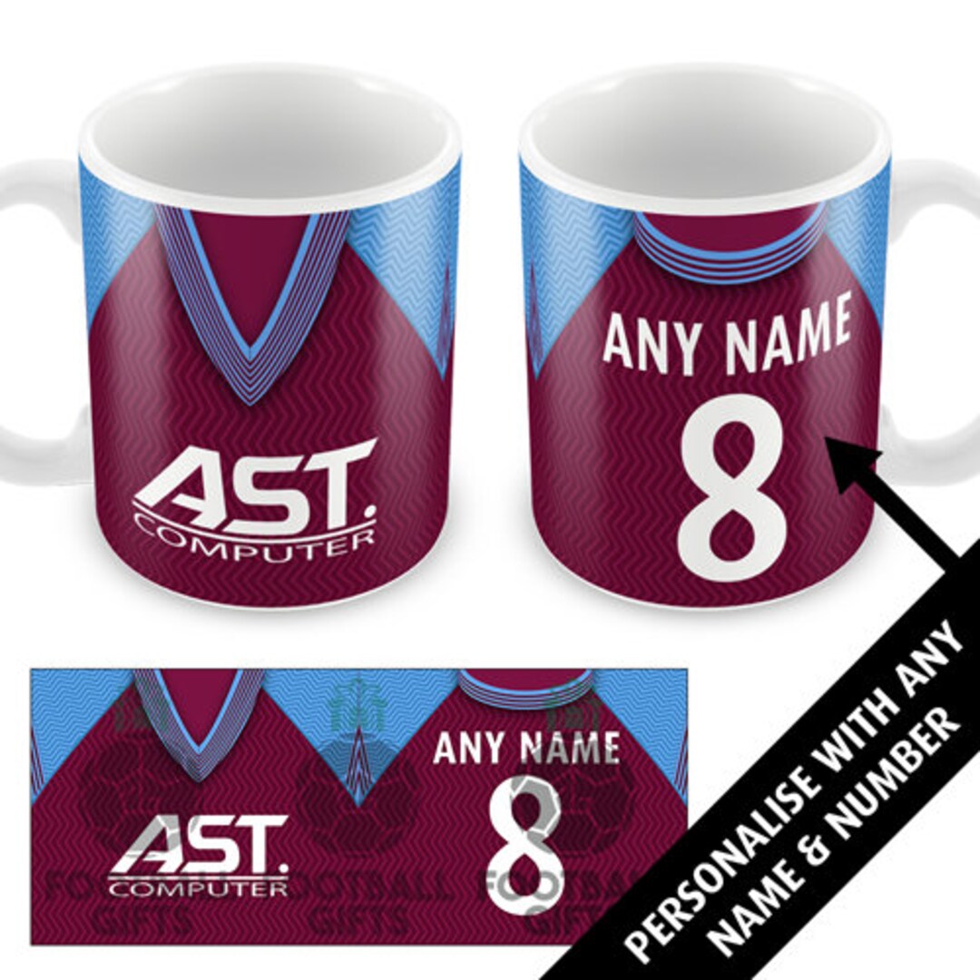 Maillot Domicile Aston Villa 1997 - Taille XS Adultes/jeunes - Marque Reebok