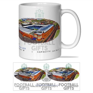 Rangers Around The Grounds Ibrox Stadium Water Colour Mug Cup Top Quality Mug Great Rangers Fans Christmas Gift Unofficial