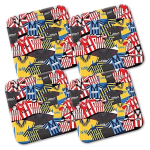 Brentford Retro Shirt Kits Mash Pack Of 4 Coasters Great Gift For Bees Fans Football Gifts