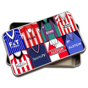 Lincoln City Retro Kit Montage Pencil Tin Case Great Imps Fans Gift Metal Tin Lincoln Classic Kits