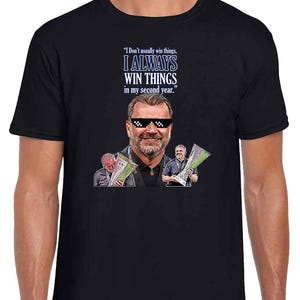 Big Ange I always win things in my 2nd year | Spurs Europa Champions 2025 T-Shirt Tee | Adults & Kids Sizes | Choice Of Colours |