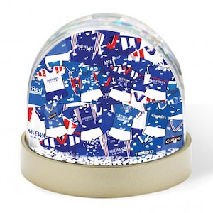 Rangers Retro Kit Mash Snow Globe Classic Kits Xmas Decoration Great Gers Fans Gift