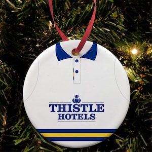 Leeds 1993 Retro Home Shirt Kit Christmas Tree Decoration Bauble Flat Ceramic Great Christmas Gift Utd United