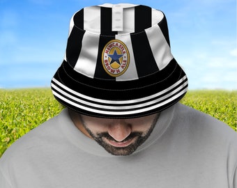 Newcastle Retro Home Shirt 1996 Bucket Hat Summer Hat Classic Kits Retro Shirts Great Gift For Magpies Fans This Summer