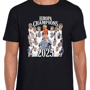 Spurs Champions Of Europa 2025 T-Shirt Tee | Great Gift For Spurs Fans | Adults & Kids Sizes | Choice Of Colours | Tottenham Fans Tee |