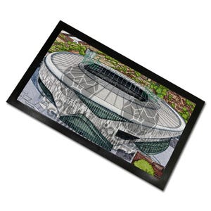 Spurs Around The Grounds Tottenham Hotspur Stadium Water Colour Bar Runner Mat Great Fans Christmas Gift Printed In The UK Football Gifts