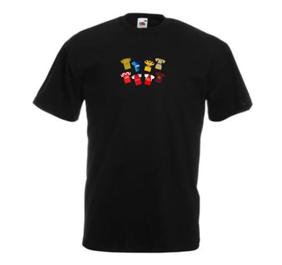 Arsenal Retro Kits Black T-shirt Tshirt Tee | Great Gift for