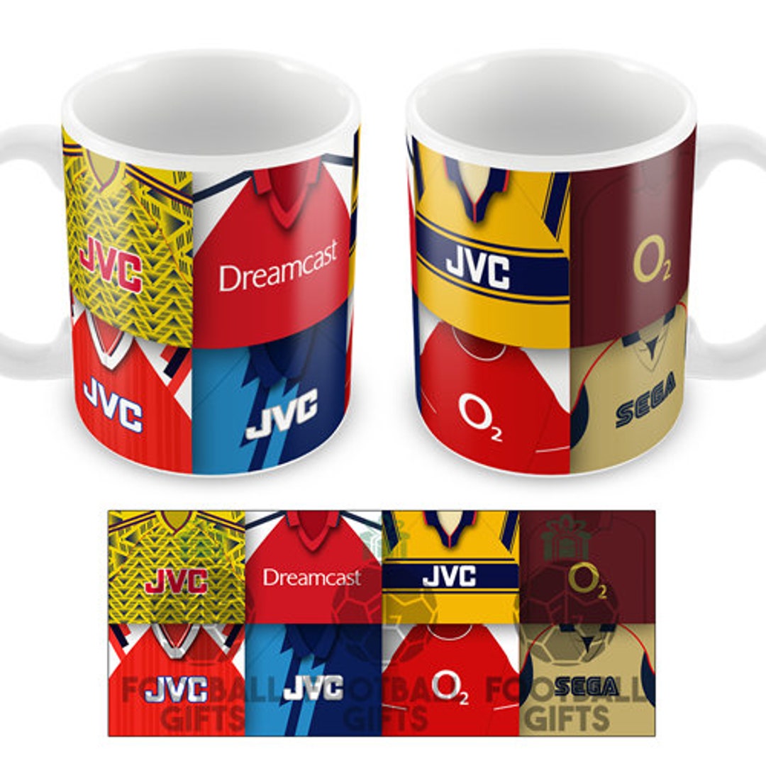 Arsenal Retro Shirt Classic Kits Shirts Montage Mug Cup Top Quality Mug