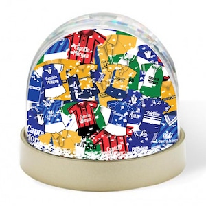 Millwall Retro Kit Mash Snow Globe Classic Kits Xmas Decoration Great Lions Fans Gift