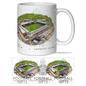Notts County Around The Grounds Meadow Lane Water Colour Mug Cup Top Quality Mug Great Notts County Fans Christmas Gift Unofficial
