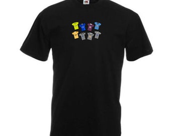 Newcastle Retro Kits Black T-Shirt Tshirt Tee | Great Gift For Toon Fans | Choice Of Sizes | Newcastle Retro T-shirts Tee