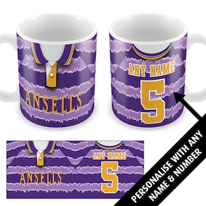 Stoke Away 1993 Retro Shirt Kit Personalised Mug Cup Great Christmas Gift Add Any Name & Number
