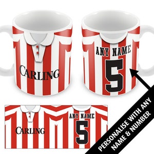 Stoke Home 1994 Retro Shirt Kit Personalised Mug Cup Great Christmas Gift Add Any Name & Number
