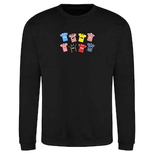 Exeter City Retro Kits Black Jumper Top | Great Gift For Fans | Printed In The UK | Exeter Fans Jumper Classic Kits