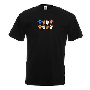 Bradford Retro Kits Black T-Shirt Tshirt Tee | Great Gift For Bantams Fans | Choice Of Sizes | Retro T-shirts Tee