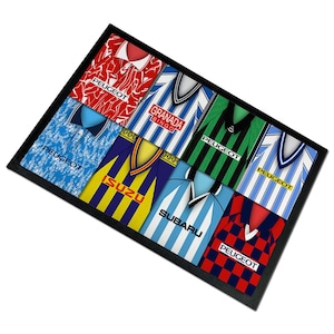 Coventry Retro Kits Montage Door Floor Mat Choice Of Sizes Great Gift For Sky Blues Fans Coventry Floor Door Mat City Etc Classic Kits
