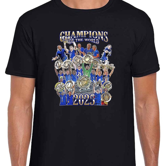 Chelsea Champions of the World T-shirt Tee | Great Gift for Blues