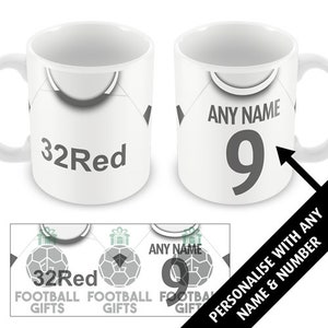 Leeds 2019 Retro Home Shirt Kit Personalised Mug Cup Great Christmas Gift United Add Any Name & Number Utd