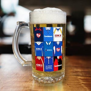 Portsmouth Retro Shirt Montage Beer Glass Classic Kits Fans Top Quality Gift 16oz Pompey Retro Shirts Beer Stein Cup