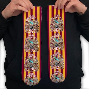 Bradford Promoted 2025 Printed Socks City Bantams Etc Great Christmas Gift For Fans Unofficial Football Gifts
