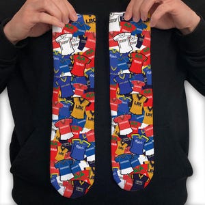 Camiseta retro de Wimbledon, kits clásicos, calcetines estampados, gran regalo de Navidad, no oficial
