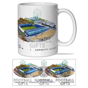 Portsmouth Around The Grounds Fratton Park Water Colour Mug Cup Top Quality Mug Great Pompey Fans Christmas Gift Unofficial