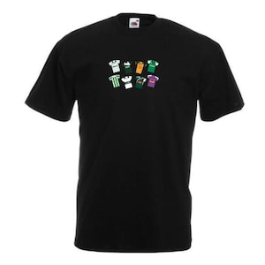 Plymouth Argyle Retro Kits Black T-Shirt Tshirt Tee | Great Gift For Plymouth Fans | Choice Of Sizes | Retro T-Shirts Tee