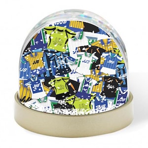 Wigan Athletic Retro Kit Mash Snow Globe Classic Kits Xmas Decoration Great Wigan Athletic Fans Gift