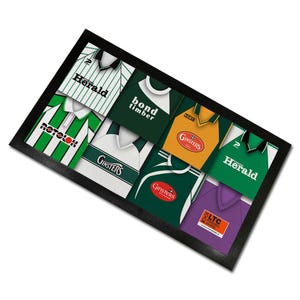Plymouth Argyle Classic Shirts Retro Home & Away Shirts Kit Montage Bar Runner Great Christmas Gift Printed In The UK Football Gifts