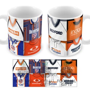 Luton Retro-Shirt Klassische Kits Hemden Montage Becher Tasse Hochwertige Tasse Großes Weihnachtsgeschenk Stadt Inoffizielle