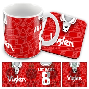 Charlton Home 1994 Retro Shirt Kit Personalised Printed Mug Cup And Coaster Great Christmas Gift Add Any Name & Number