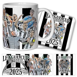 Newcastle Utd League Cup Winners 2025 Mug & Coaster Set Great Christmas Gift For Toon Army Supporters Newcastle Gift Set