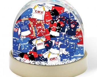 Portsmouth Retro Kit Mash Snow Globe Classic Kits Xmas Decoration Great Pompey Fans Gift