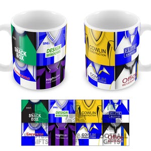 Bristol Rovers Retro Shirt Classic Kits Shirts Montage Mug Cup Top Quality Mug Great Rovers Christmas Gift Unofficial