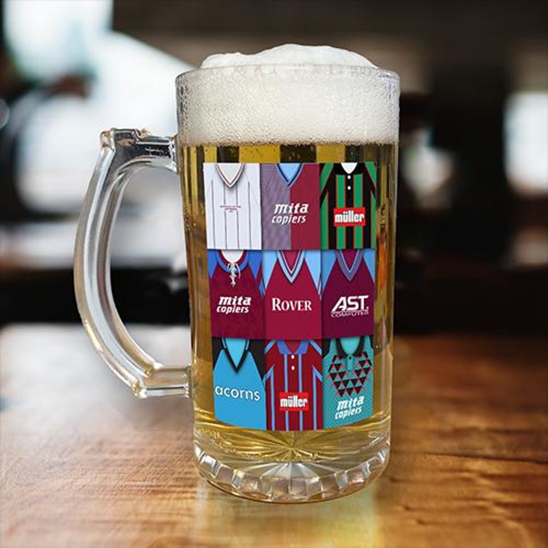 Villa Retro Shirt Montage Beer Glass Classic Kits Fans Top Quality Gift ...